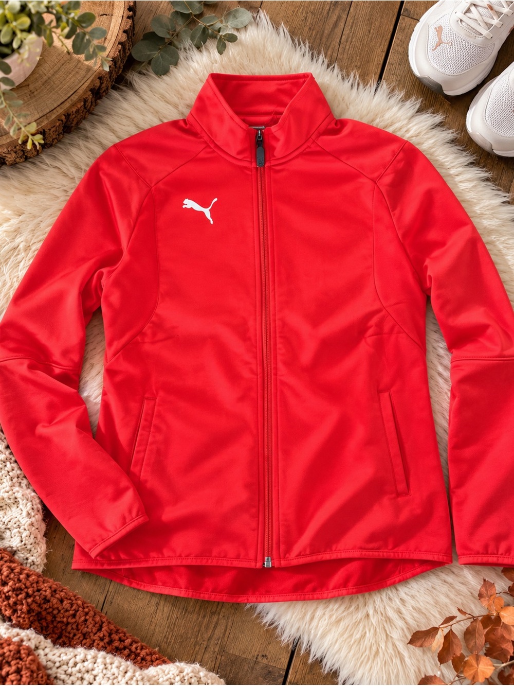 PUMA DryCELL Bright Orange Full Zip Athletic Jacket – Women’s M – Like New